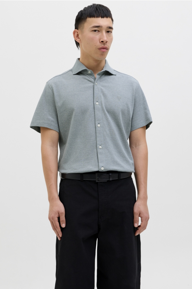 JPRBLALANCE PIQUE S/S SHIRT SMU 12275652 STORMY SEA